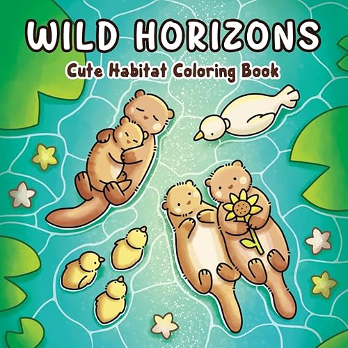 Wild Horizons: Cute Habitat Coloring Book - Paperback