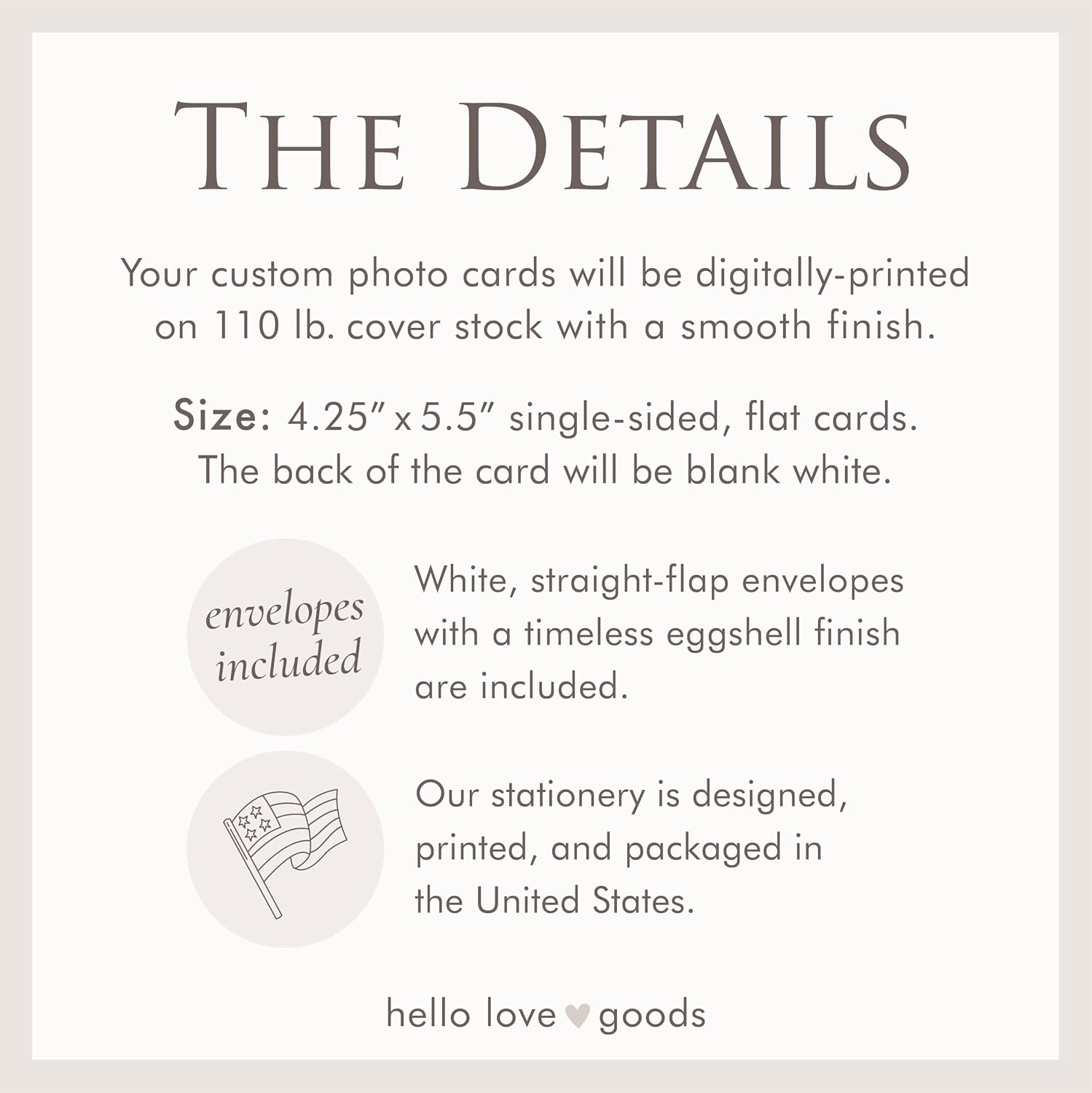 Greenery Funeral Thank You Cards with Photo, Flat Sympathy Acknowledgement Photo Cards, Bereavement Notecards with Envelopes, 4.25x5.5