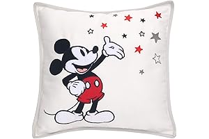 Lambs & Ivy Mickey Mouse Throw Pillow for Baby