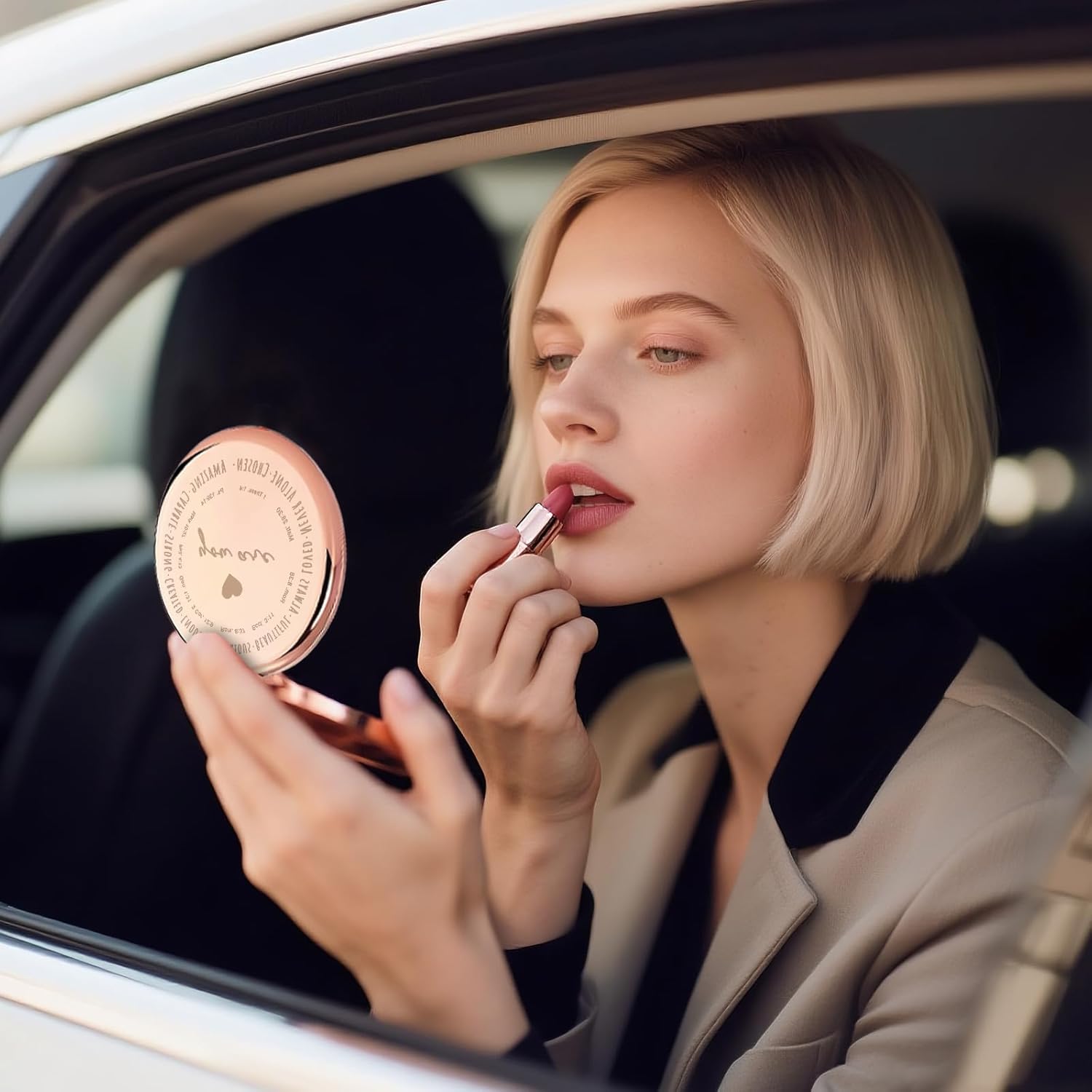 GAOLZIUY Inspirational Gifts from Women, Christian Gifts for Women Religious, Spiritual Gift Compact Mirror, Appreciation Birthday Gift for Sister Friends Thanksgiving Idea - Image 4