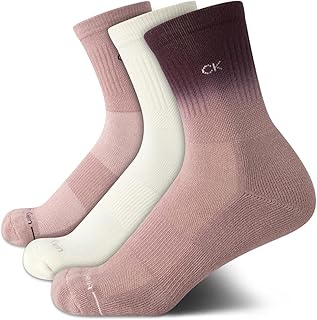 Womens Crew Socks - 3 Pack/4 Pack Athletic Cotton Combed Soft Ribbed Mid Calf Crew Socks for Women (Sizes 4-10)