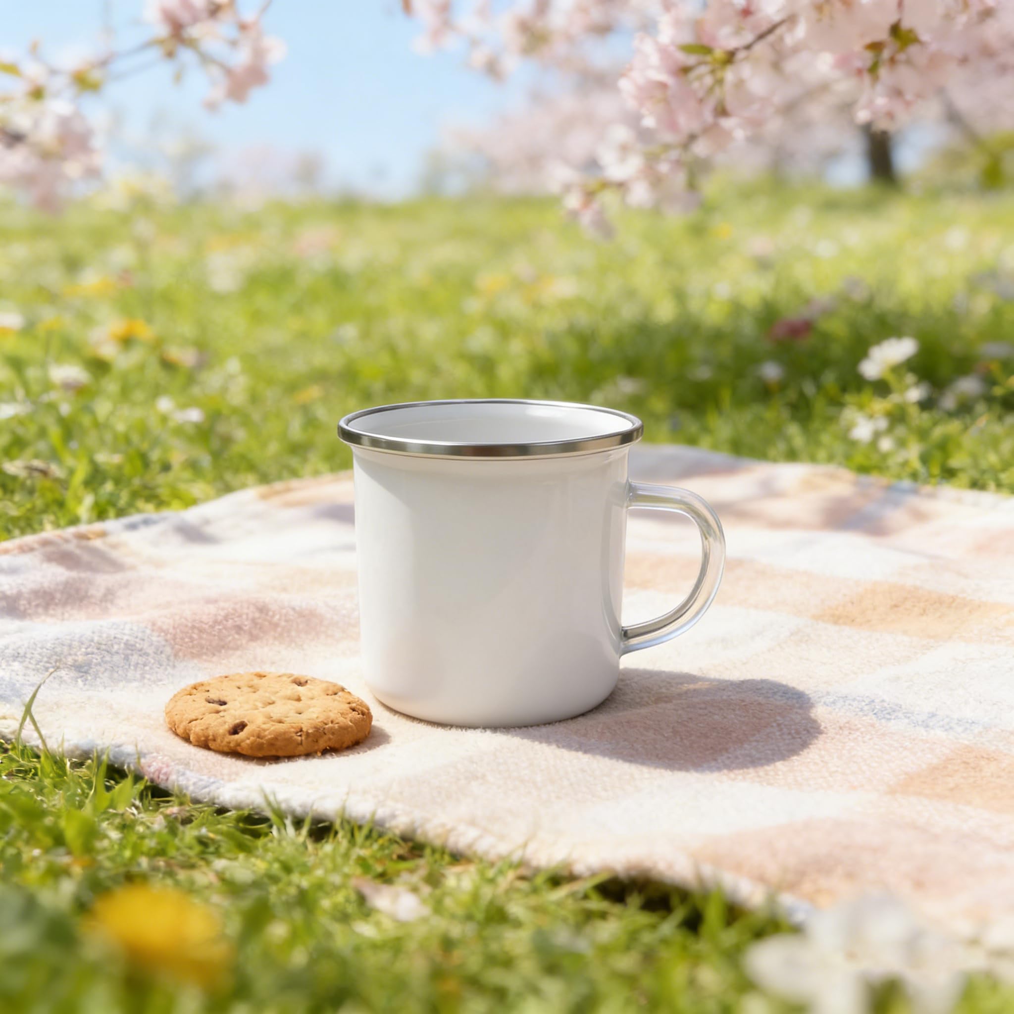 MR.R 6 PCS 12oz Silber Ram Sublimation Rohlinge Emaille Tasse Tasse Kaffee Tee Tassen Trinken Zin Becher für zu Hause Reisen Camping Büro, wieder verwendbar und tragbar