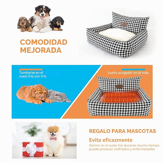 Foto 3 de 6 de PETCUTE Cama para Perros Medianos y Grandes,Super Cómoda Camas para Mascotas con Fondo Antideslizante,Sofá…