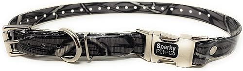 Vista 42 de Sparky Pet Co - Correa de repuesto Apollo ECollar - Collar de perro - Biothane impermeable - Ajustable - Doble hebilla - Cierre de metal rápido