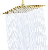 Vista 38 de NearMoon - Cabezal de regadera grande de acero inoxidable cuadrado de lujo en cascada, para instalar en el techo o la pared