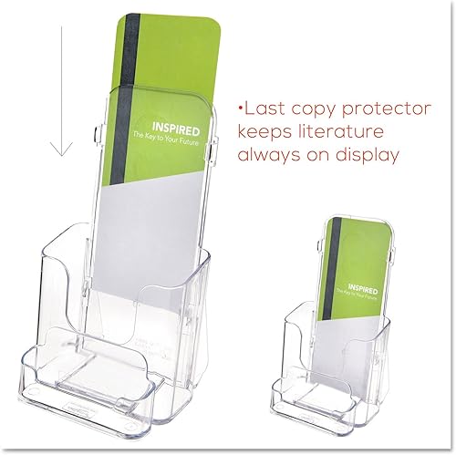 Miniatura 9 de Deflecto 78601 Porta documentos transparente rígido para folletos de encimera con tarjetero