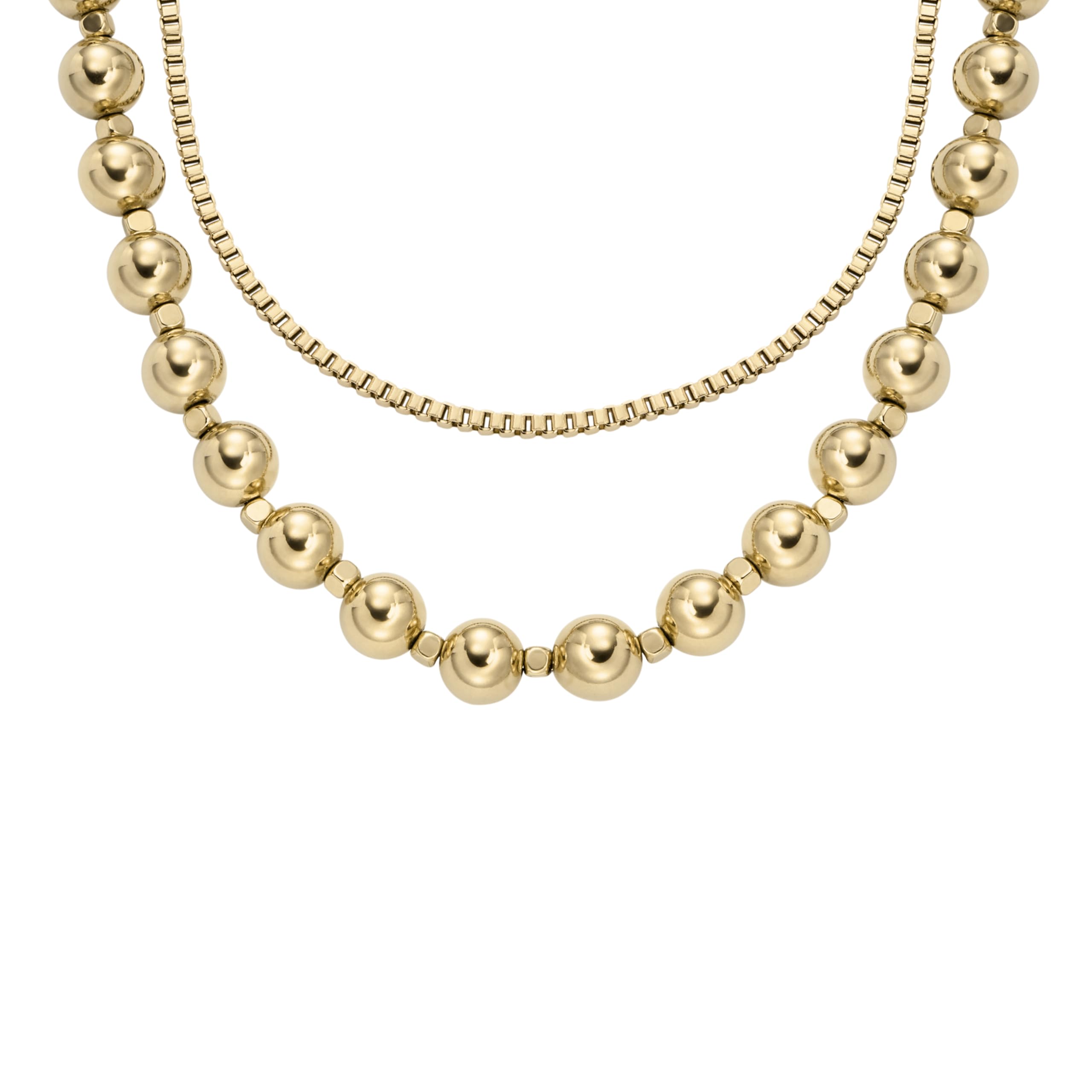 Fossil Women's Heritage Stainless Steel Chain Necklace