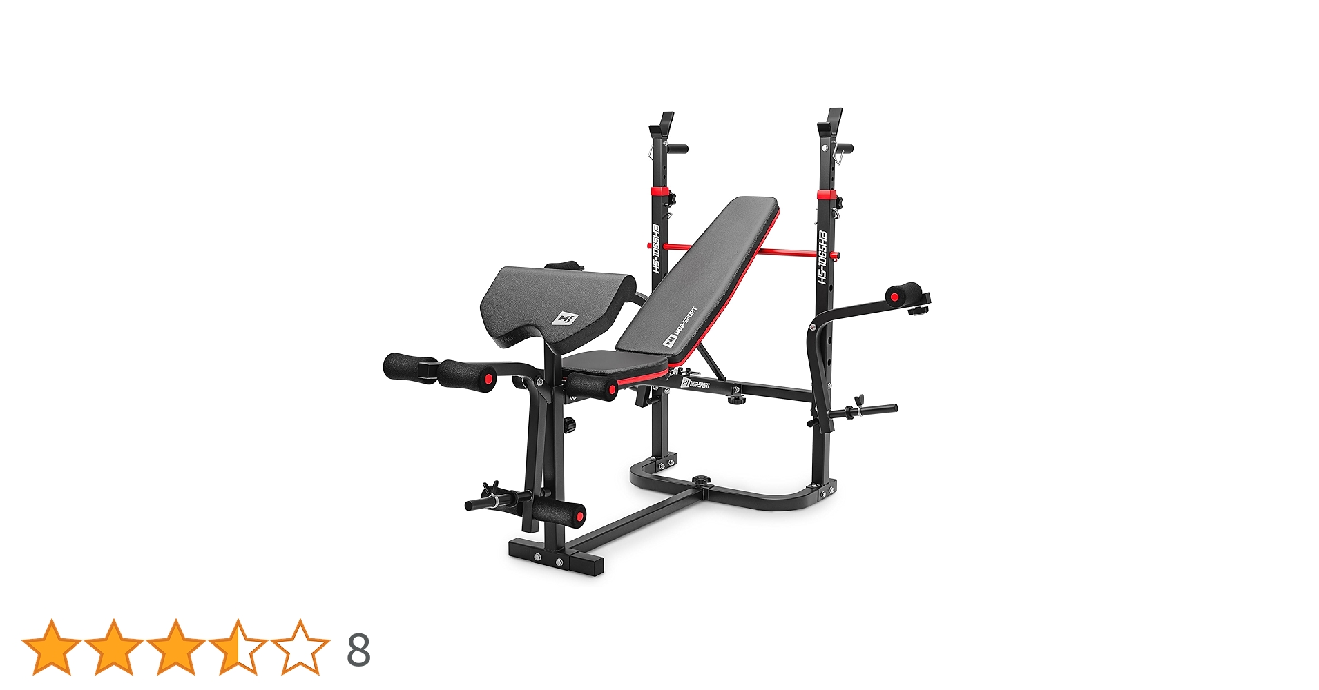 Weight Bench HS-1065HB W/ Preacher Curl - Weight Benches