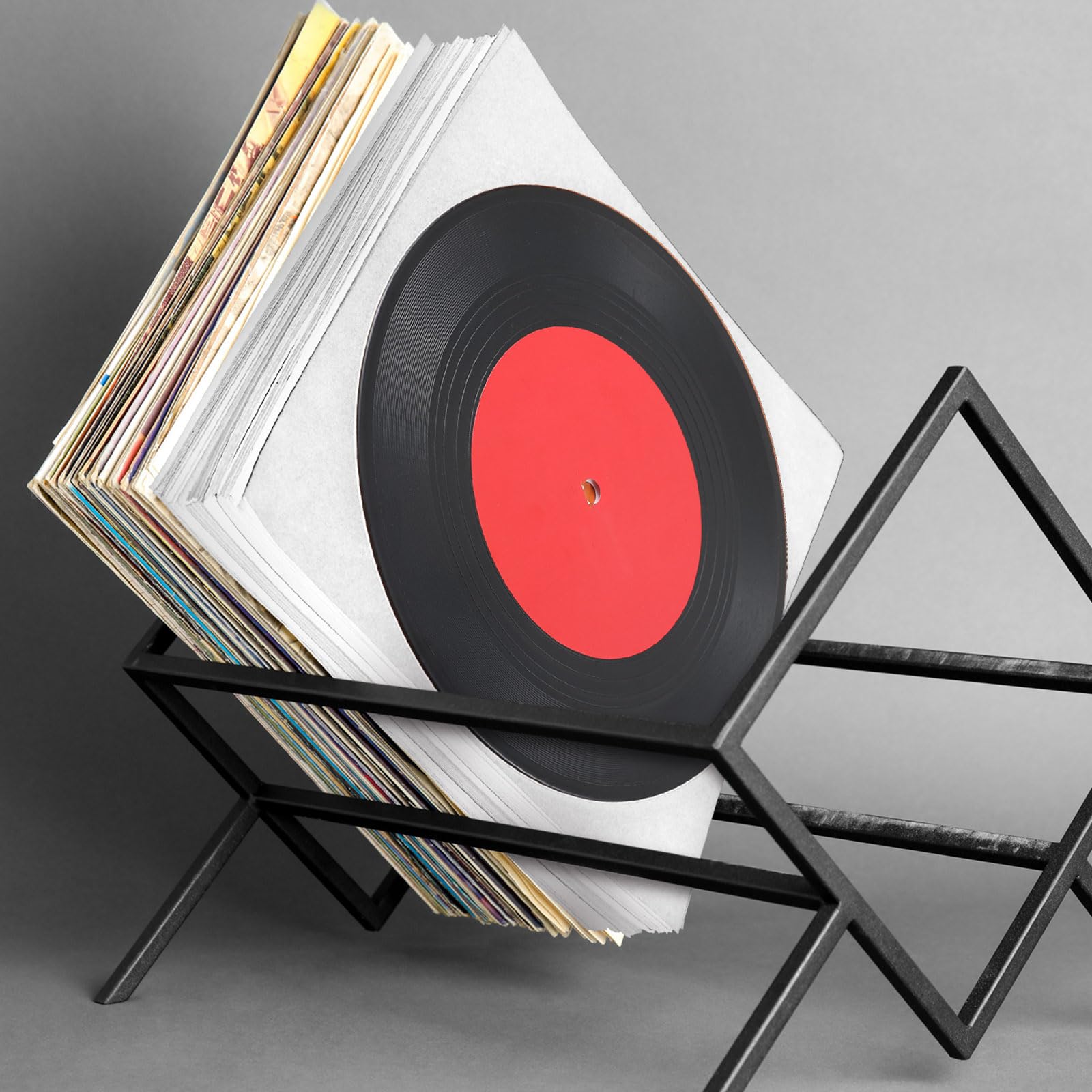 Eaasty 100 fundas de papel de vinilo de 45 RPM, fundas de papel de protección de discos de 7 pulgadas para fundas cuadradas individuales, cubiertas exteriores de álbumes, cubiertas de vinilo con