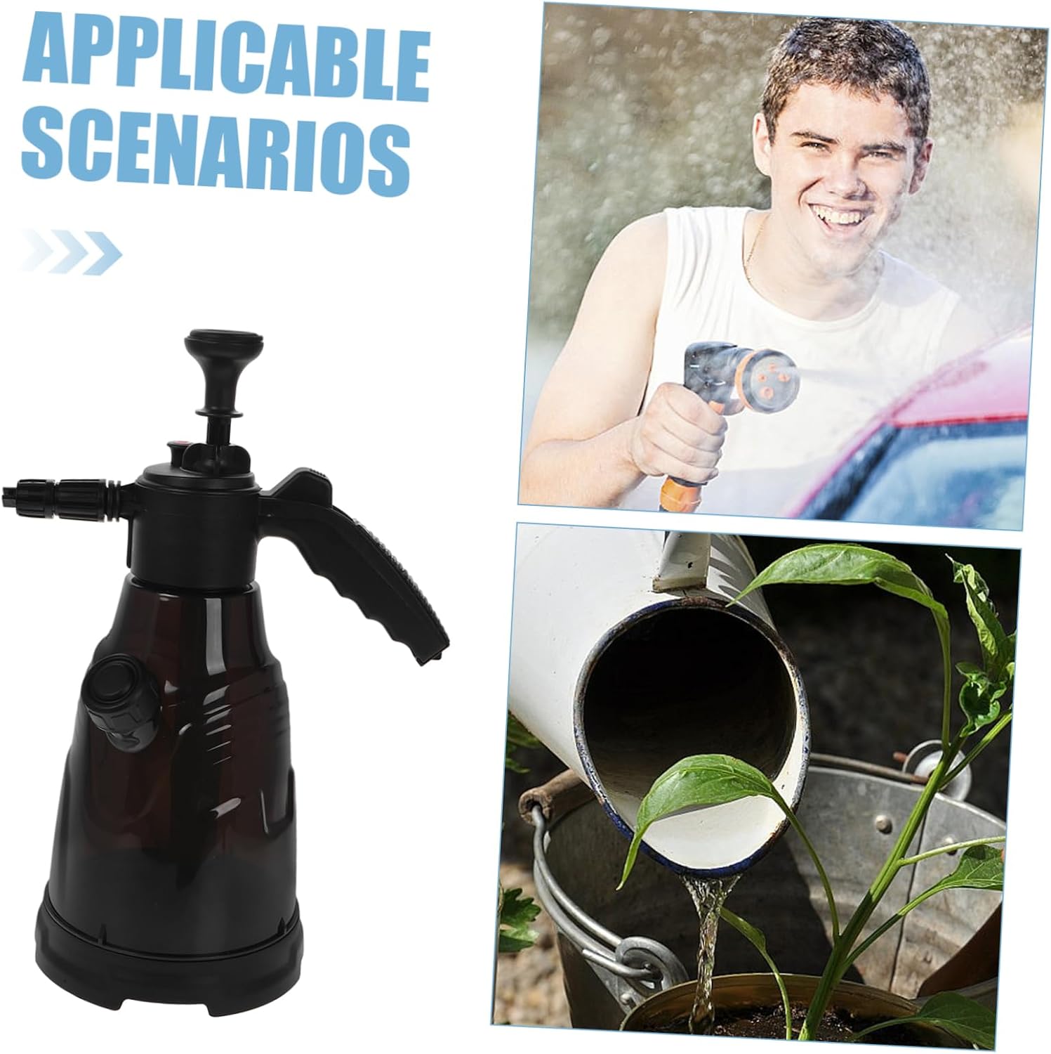 Cabilock Handheld Electric Foam Sprayer for Car Washing and Garden Watering Capacity Construction with Nozzle Compact Design for Easy Use