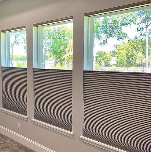 Miniatura 5 de Persianas celulares de color a juego, de arriba hacia arriba, filtro de luz de privacidad, sin cables, de arriba hacia abajo, abajo hacia arriba,