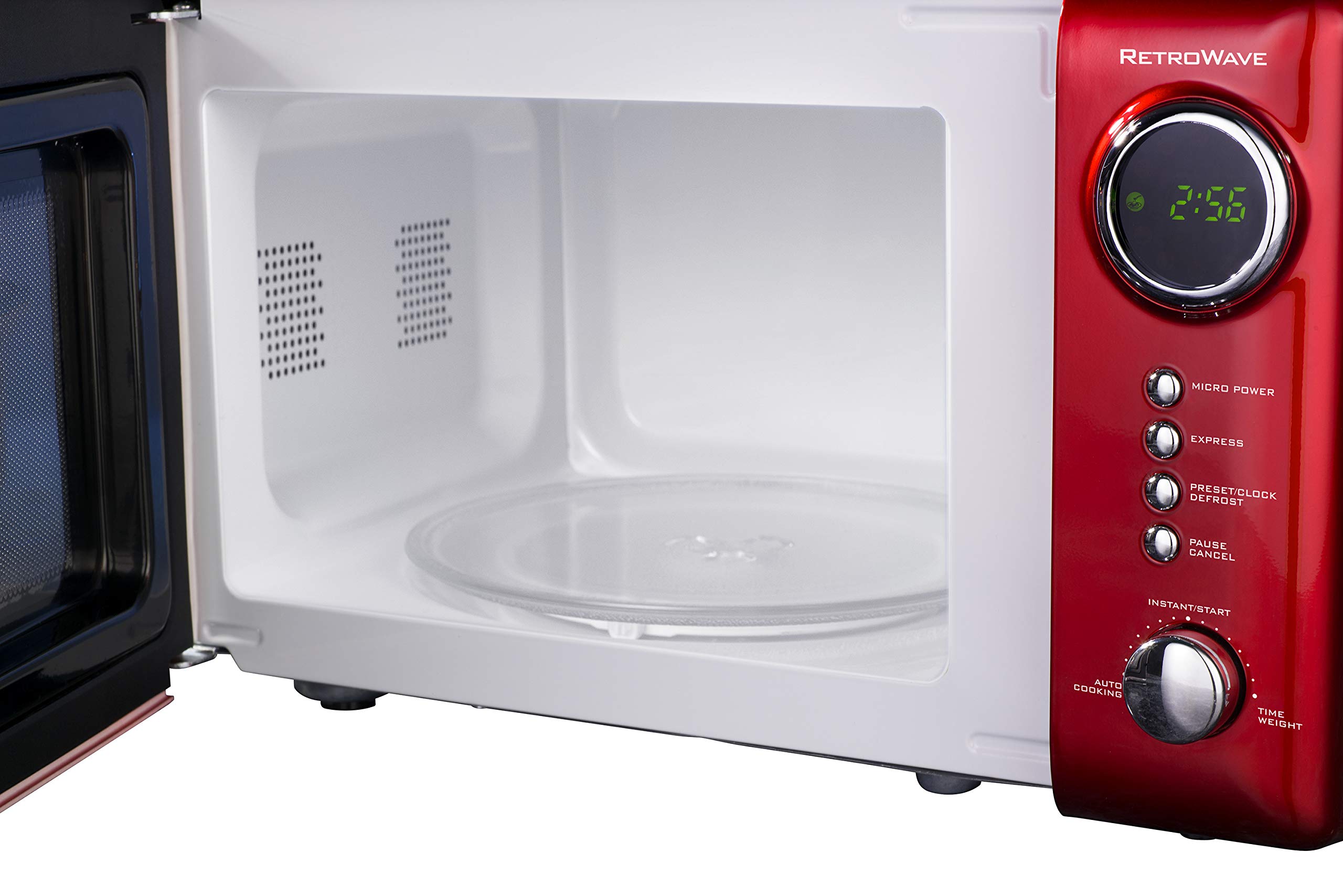 Buy Nostalgia RMO7RR Retro Compact Countertop Microwave Oven, 0.7 Cu