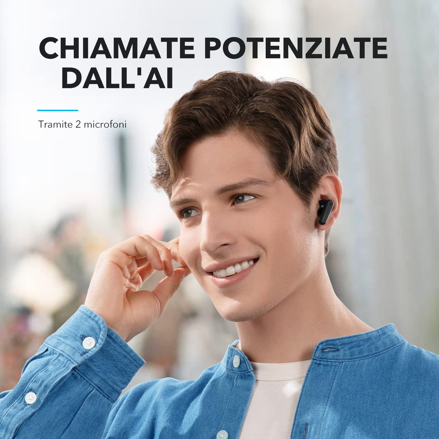 Soundcore by Anker P20i True Wireless Auricolari, Driver 10mm, 2 Mic AI, 30 Ore, IPX5, Bluetooth 5.3