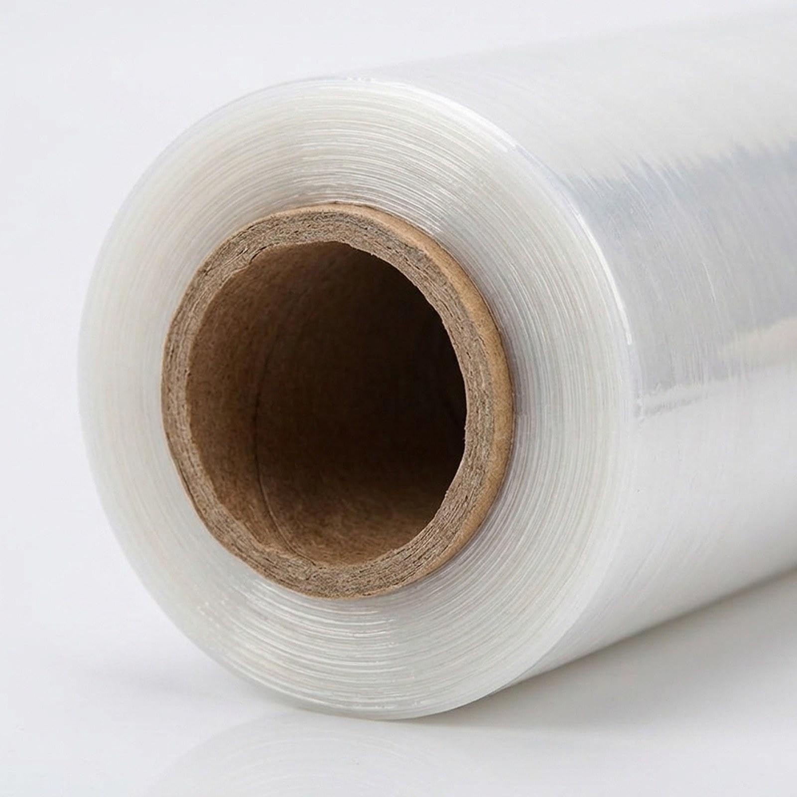 Polyethylen Stretchfolienrolle, Schrumpfschutz, Industrieverpackung, Transparent, Feuchtigkeitsbarriere, Einfach zu Verwenden, Geeignet für, 50 Cm X 1650 M