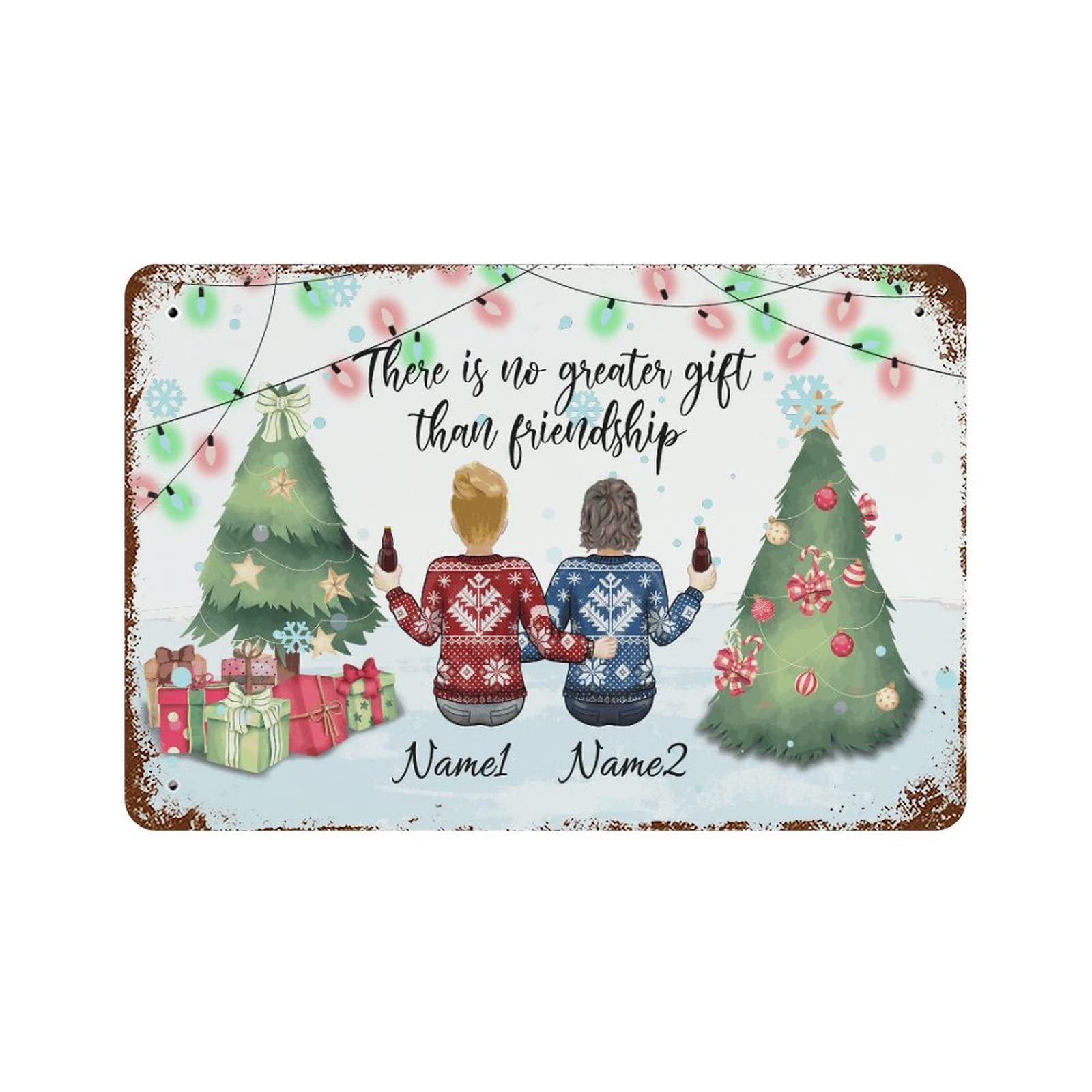 Panneau aluminium personnalisé de Noël 30x45cm pour décoration garage et maison