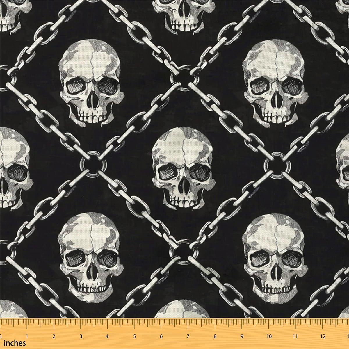 Happy Halloween Fabric by The Yard,Cat Bat Wildlife Upholstery Fabric,Watercolor Animals Decorative Cloth for Furnishing Sofa,Black Purple Green Sewing Supplies DIY Fabric,5 Yards,180" L x 59" W