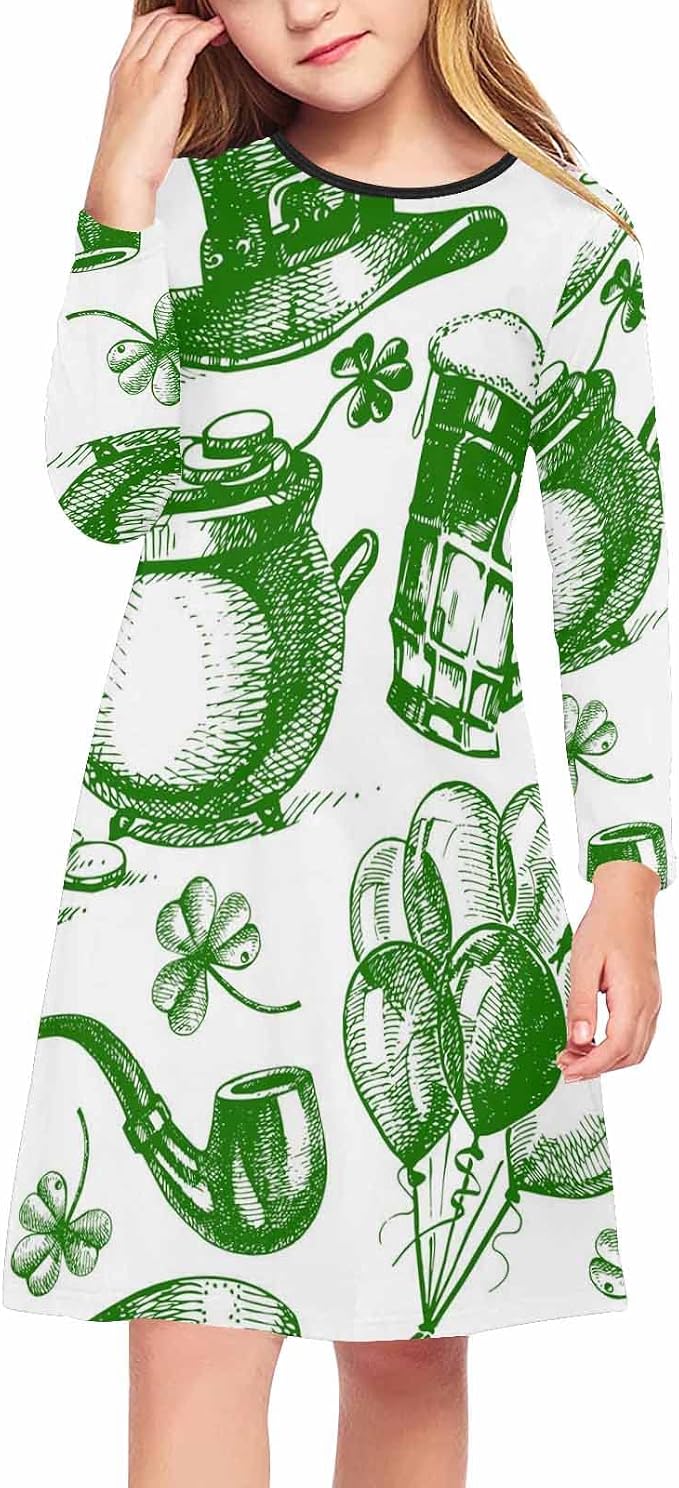 Fall Spring Midi Casual Dress 