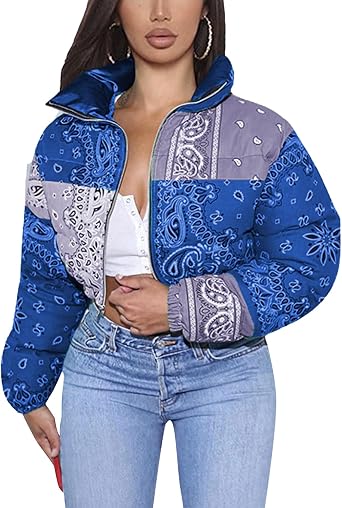 Chaqueta acolchada estampado nubes Misspap de segunda mano – it.closet