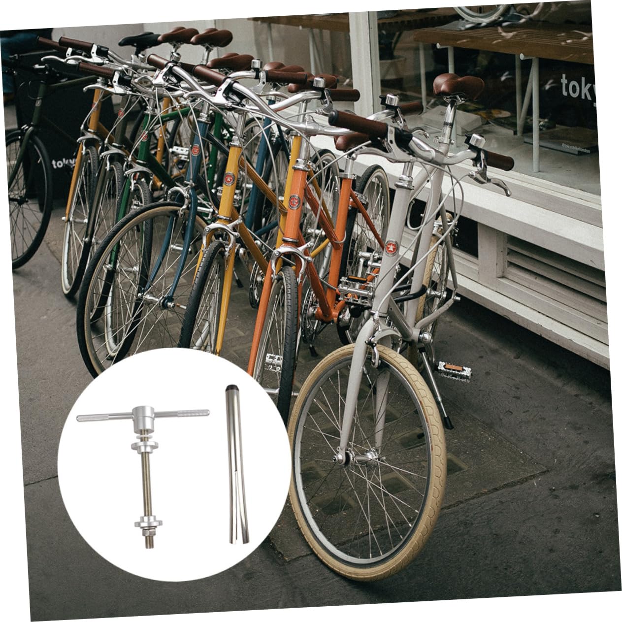 KOMBIUDA Accesorios Herramienta Instalación Eje Central Herramienta Reparación Bicicleta Duradero Práctico