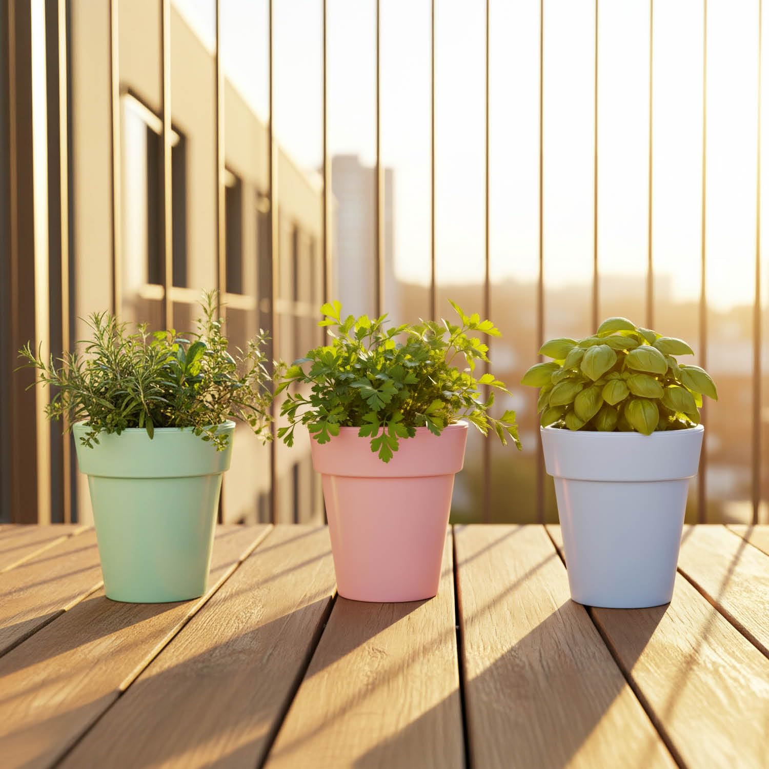 com-four® 12 x 3 doniczki plastikowe Ø 12 cm, oslonki w modnych | doniczki na ziola do domu - na balkon i do ogrodu