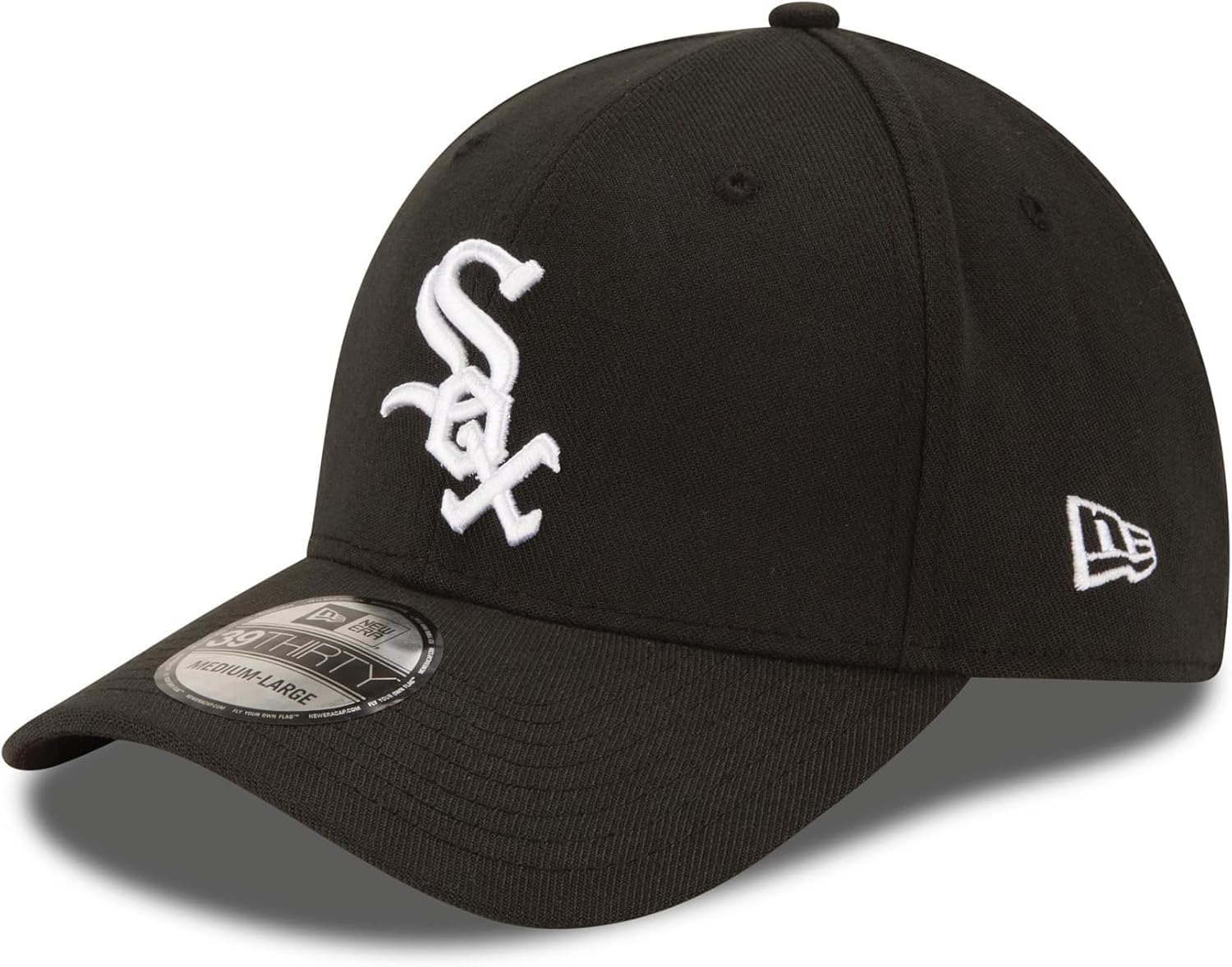 MLB Team Classic 39THIRTY Stretch Flex Fit Hat Cap (as1, Alpha, s, m, Chicago White Sox B…