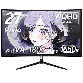 Amazon.co.jp: Pixio PXC278 Wave ゲーミングモニター 27インチ