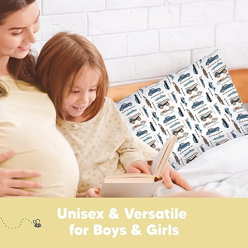 Miniatura 9 de KeaBabies Funda de almohada para niños pequeños de 13 x 18 pulgadas, funda de almohada de algodón orgánico para niños, niñas, funda de algodón suave
