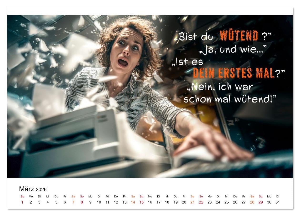 Büro - Kaffee, Chaos, Kollegen (hochwertiger Premium Wandkalender 2026 DIN A2 quer), Kunstdruck in Hochglanz: Was wirklich zählt: Humor im Arbeitsalltag. (CALVENDO Spass)