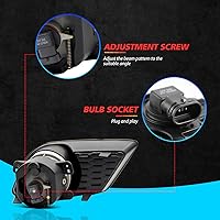 Vista 5 de Conjunto de luces antiniebla para Dodge Charger 2011 2012 2013 2014 Kit de lámparas de repuesto con bombillas halógenas H8 12V 35W lente transparente