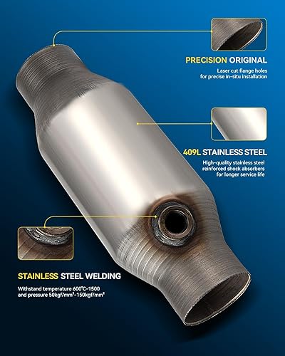 Vista 91 de PHILTOP Convertidor catalítico de alto flujo para Encore 1.4L 2013-2021, Cruze 1.4L 2011-2015, Cruze Limited 1.4L 2016, Sonic 1.4L 2012-2020, Trax