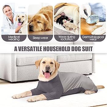 Dog Striped Recovery Suit, Puppy After Surgery Onesie For Female Male Dogs, Dogs