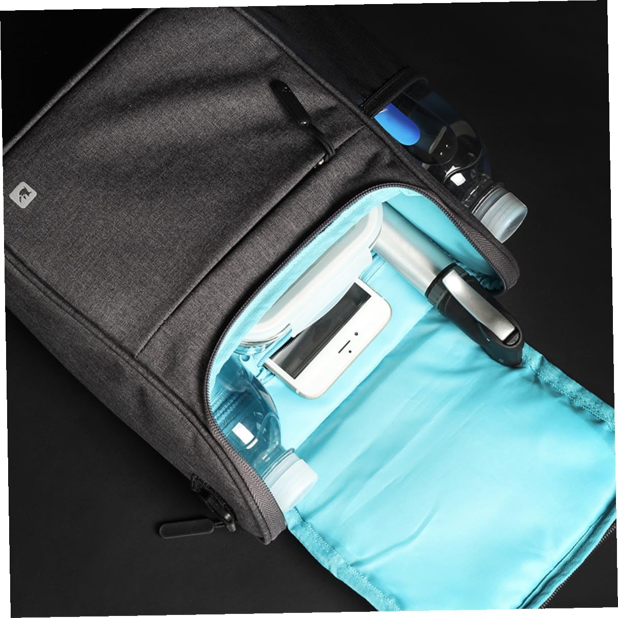 Mikinona Borsa da Manubrio per Bici Multifunzionale con Chiusura Scatto Accessorio Professionale per Ciclismo per Bici da Corsa e Gravel Capacità Ampia per Smartphone e Portafoglio Facile