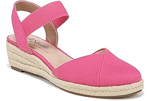 Women's Kimmie Espadrille Wedges with Platform - Suede, Ankle Buckle, Comfortable Espadrilles for Daily Wear