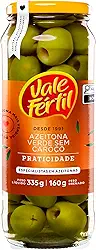 Vale Fértil Azeitona Verde Em Conserva Sem Caroço Vidro 160G Pequeno
