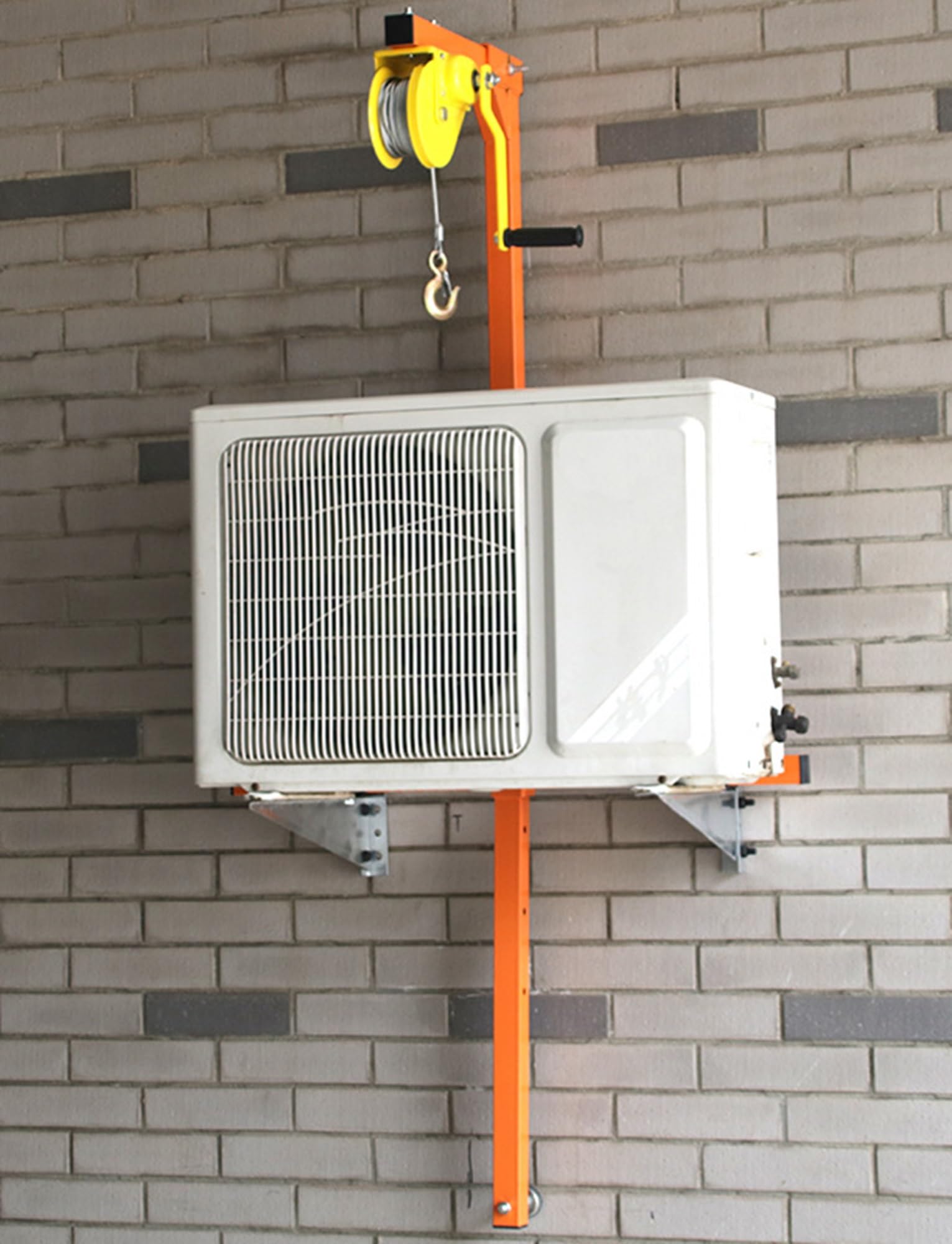 Sollevatore manuale per installazione in corrente alternata – Strumento di sollevamento per carichi pesanti per il posizionamento esterno sicuro delle unità di condizionamento d'aria 150 kg Portata 25