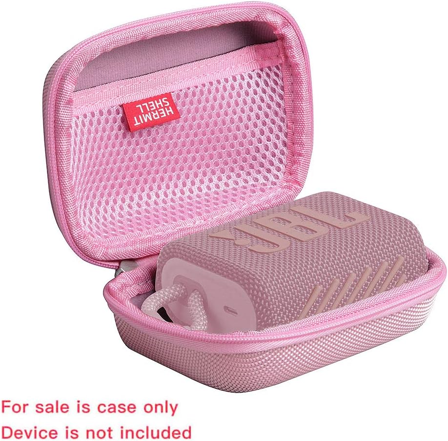 Hermitshell Hard Travel Case for JBL Go 3 / JBL Go 3 Eco Portable Bluetooth Speaker (Pink, Case for JBL GO 3) - Image 2