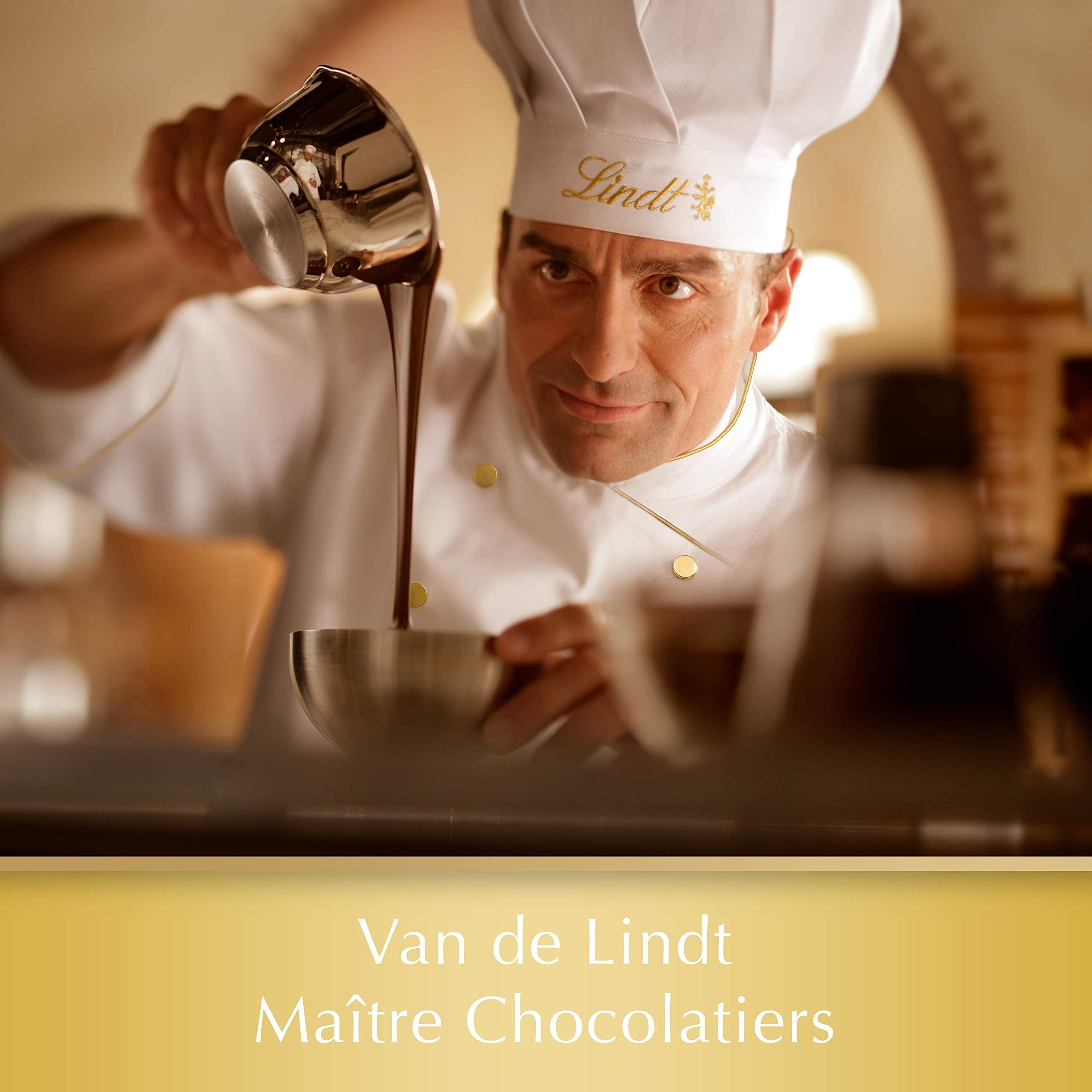 Lindt Tableta de Chocolate con leche con Almendras Gama Oro, cremoso y suave, chocolate suizo tradicional, 300gr (Paquete de 4)