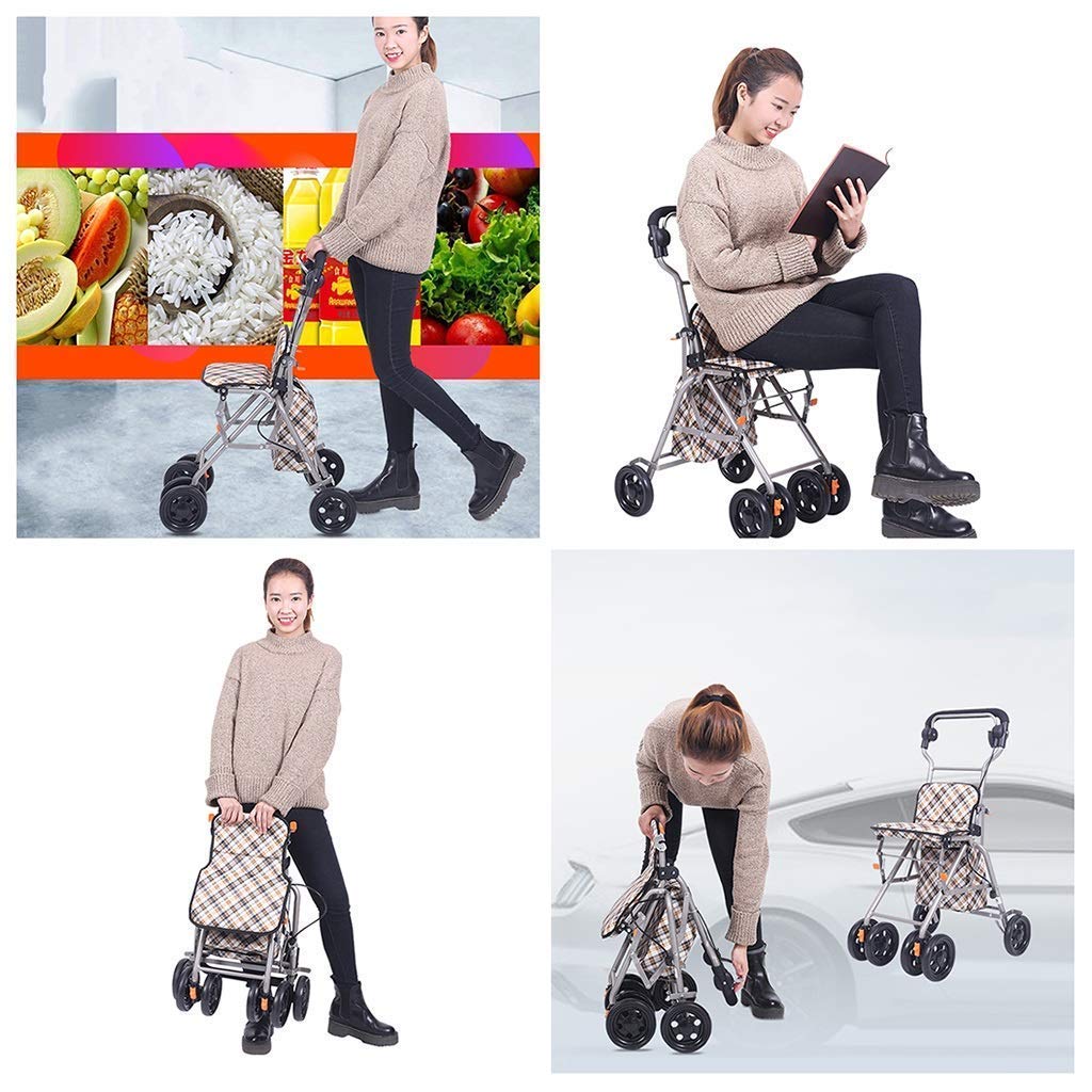 Andadores para personas mayores Andadores con ruedas Andadores para personas mayores Andador con asiento y ruedas Andador con asiento Carrito de compras para ancianos Carrito de compras de aluminio