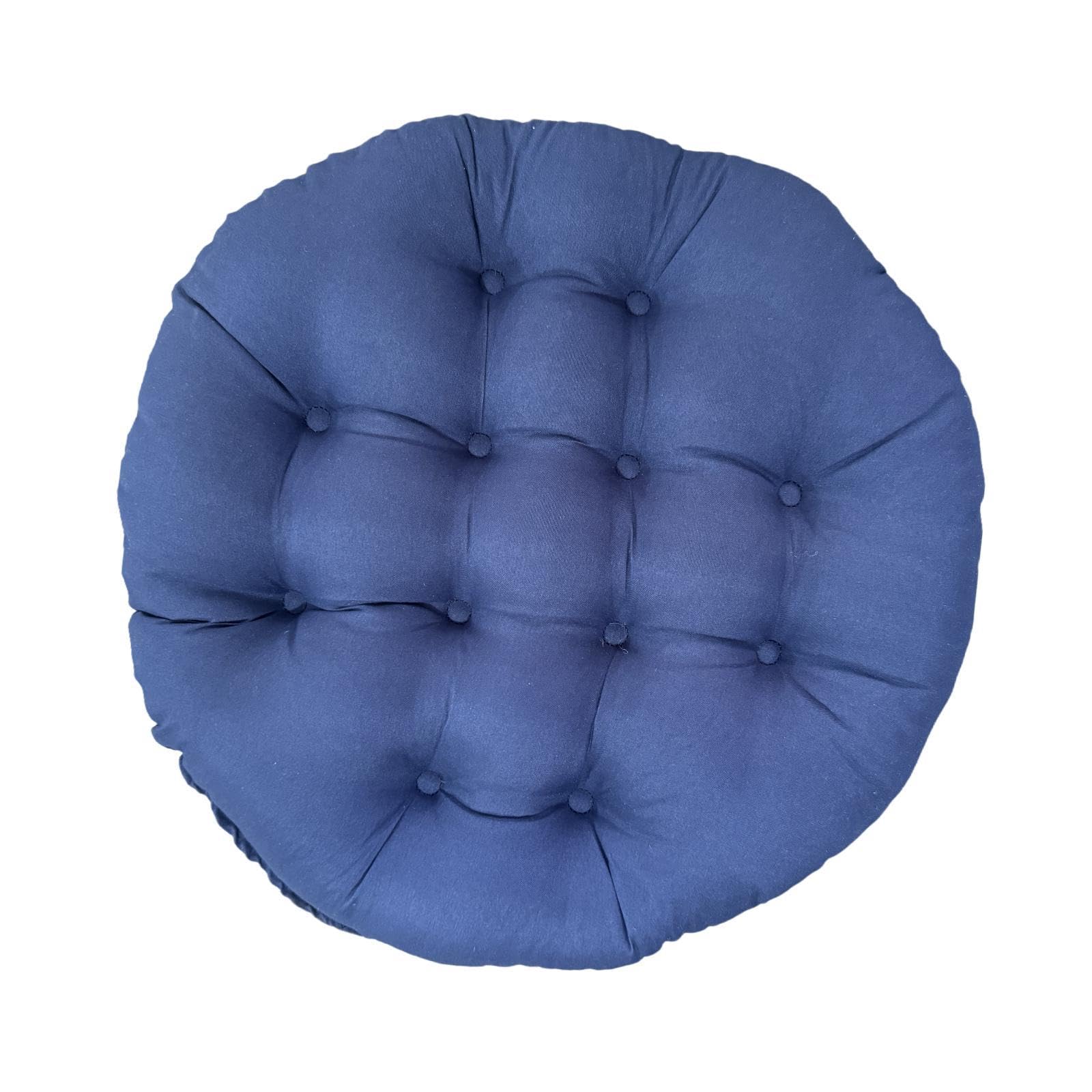 VELURA Round Chair Cushion Comfortable Hanging Basket Chair Cushion for Living Room Navy|1 Spline Driver|Cushions & Pads| Yard, Garden & Outdoor Living-image-48