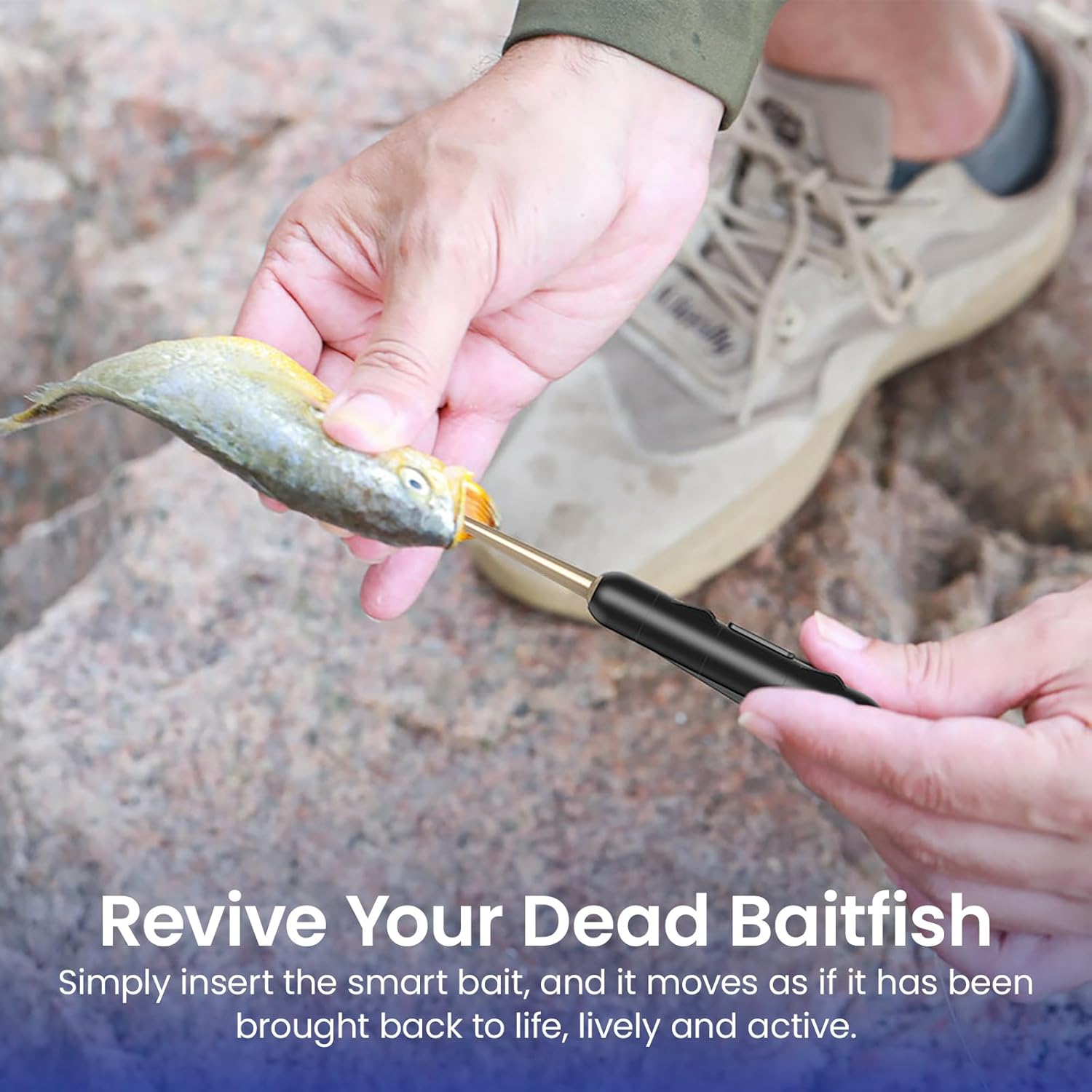 KANAMA Smart Bait - Bionic Fishing Lures Bass Swim Baits Waterproof Robotic Swimming Bait, Dead Fish Revival, Electric Fishing Gear for Saltwater & Freshwater Ready