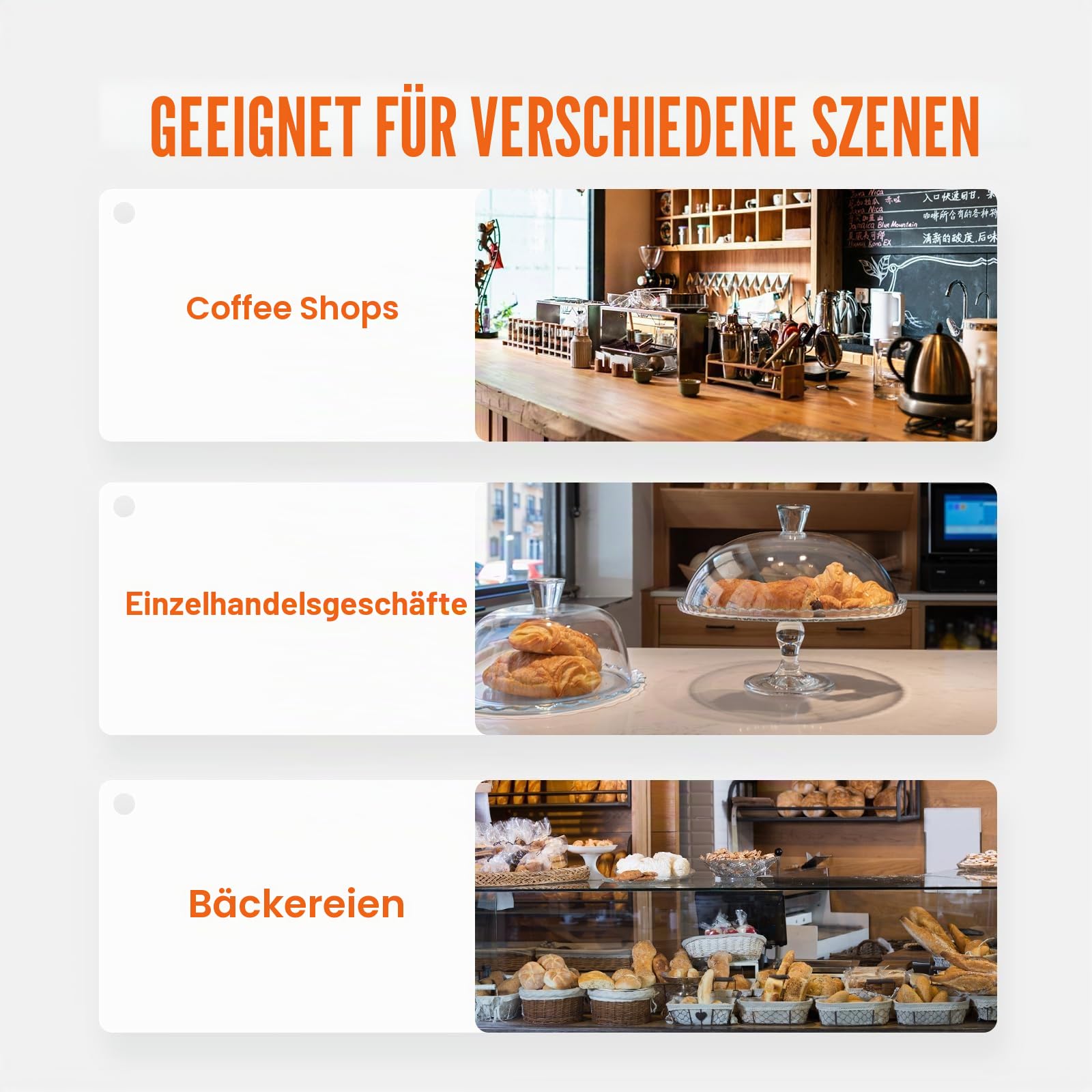VEVOR 2-stöckige Gebäck-Vitrine, Kommerzielle Tabletts 510 x 350 x 35 mm, Bäckerei-Vitrine, Acryl-Vitrine mit Zugang zur Hintertür und abnehmbaren Regalen, für Donut-Bagels, Kuchen, Kekse usw.