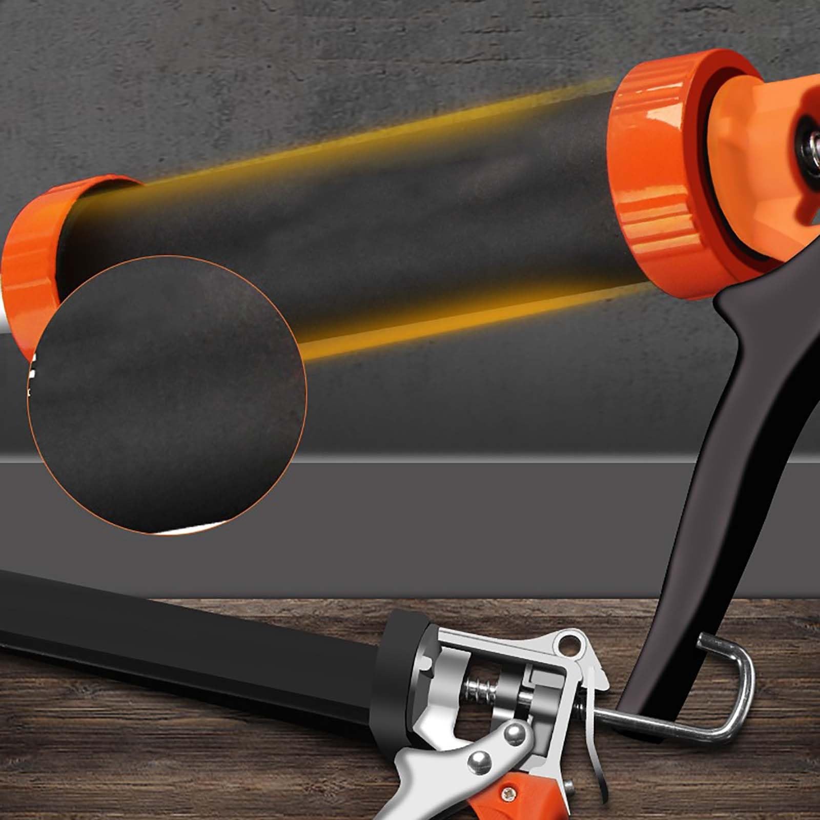 Ręczny pistolet do klejenia, Pistolet do uszczelniania Profesjonalny pistolet do uszczelniaczy Pistolet do aplikacji kleju Kartusze Uszczelniacze Trwały pistolet do aplikacji o dużej wytrzymałości