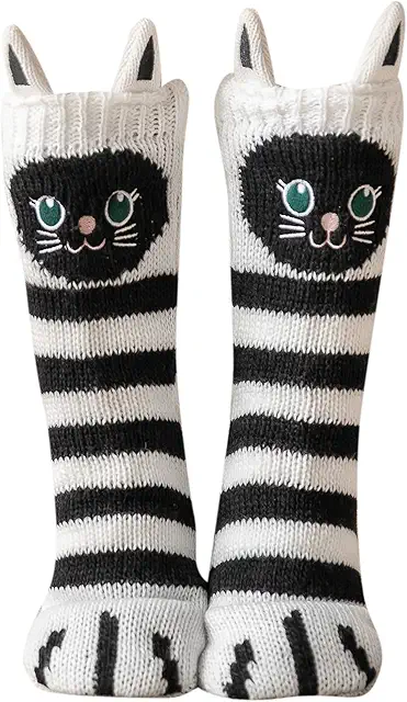 Chaussettes Chaussons Femme Hiver Chaud Antidérapantes Thermiques Pantoufles Taille 36-41