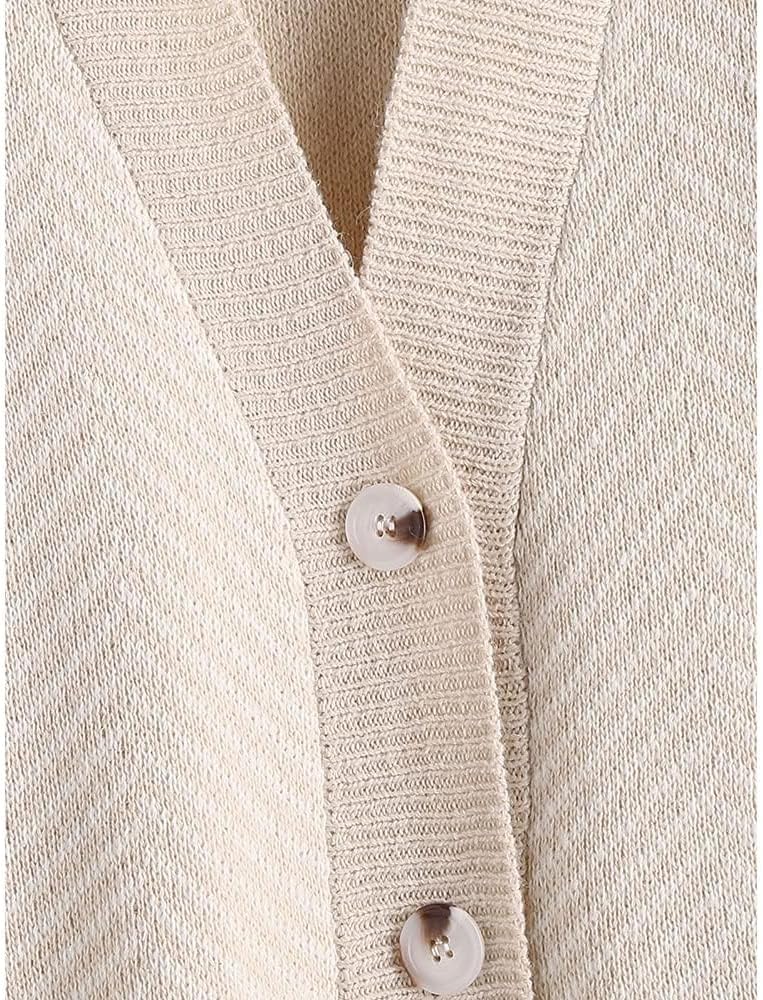 ZAFUL Women's Striped Cardigan Long Sleeve Button Up Open Front Knit Oversized Sweater - Image 2