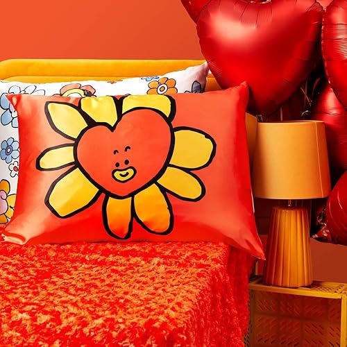 Vista 102 de Kitsch x Elf - Funda de almohada de satén con cremallera de tamaño queen/estándar, para el cabello y la piel, funda más suave que la seda, lavable a