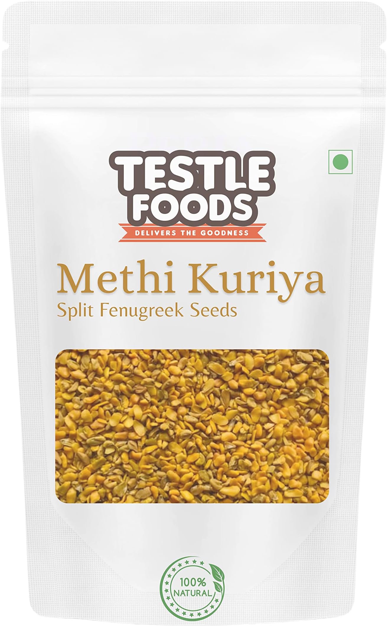 Testle Foods Split Fenugreek Seeds | Methi Kuriya | Methi Dal | 900G,900 Grams