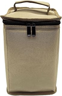 Bolsa de transporte para cartuchos de gas de camping, bolsa de almacenamiento de tela Oxford resistente a los golpes, con 4 capas de protección, organizador para 4-6 latas de quemador y accesorios de