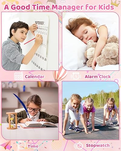 Miniatura 5 de Juguetes de teléfono inteligente para niños para niñas de 3, 4, 5, 6 años, teléfono con pantalla táctil para niños pequeños con doble cámara, juegos