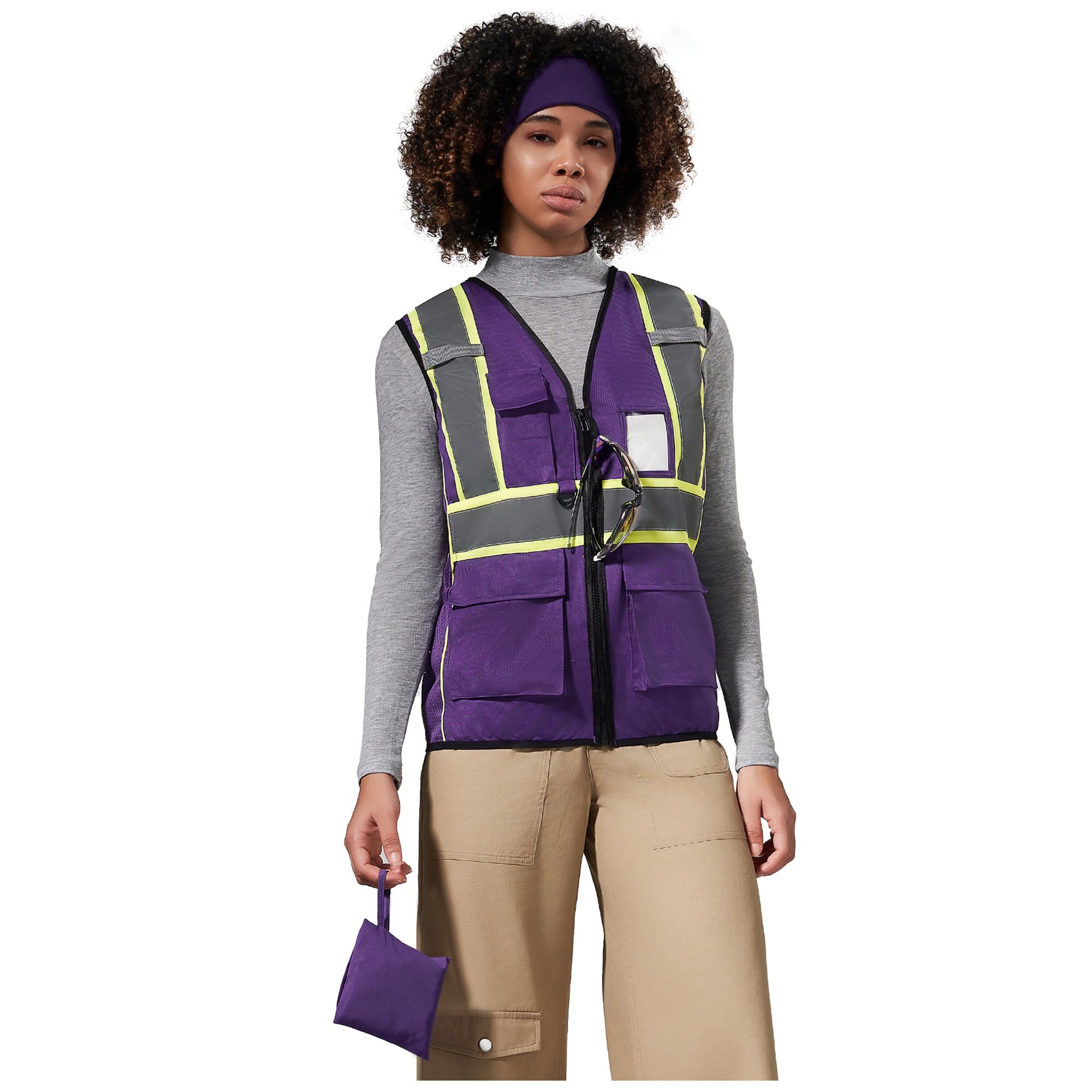AYKRM 11 color Ladies High Vis Reflective Safety Vest for Women
