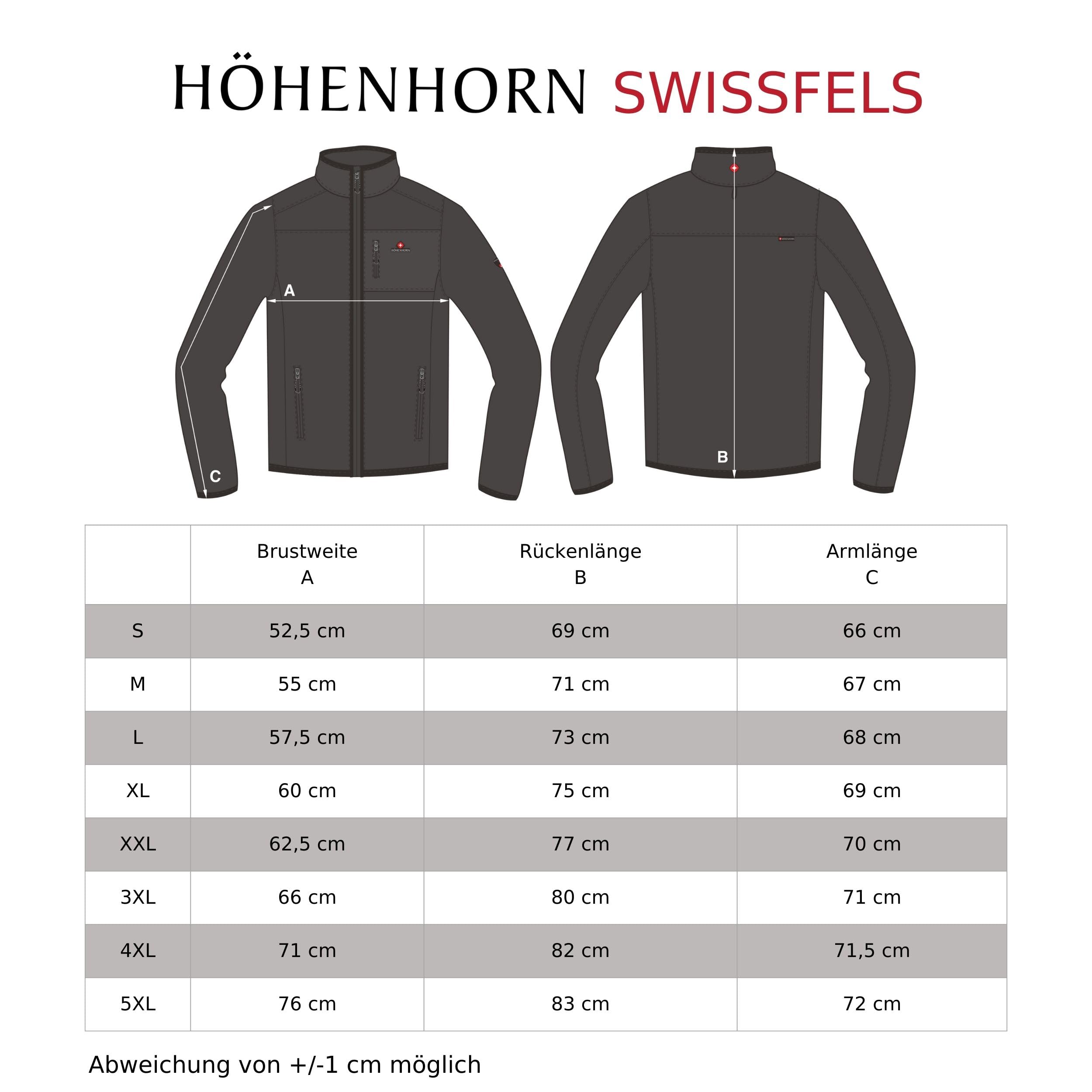 Höhenhorn Swissfels męska bluza polarowa z zamkiem 1/4